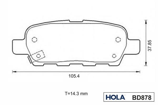 Hola BD878 Klocki hamulcowe, zestaw BD878: Dobra cena w Polsce na 2407.PL - Kup Teraz!