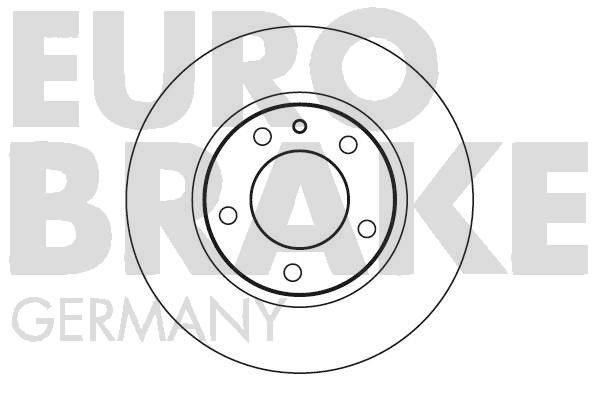 Eurobrake 5815201512 Unventilated front brake disc 5815201512: Buy near me in Poland at 2407.PL - Good price!