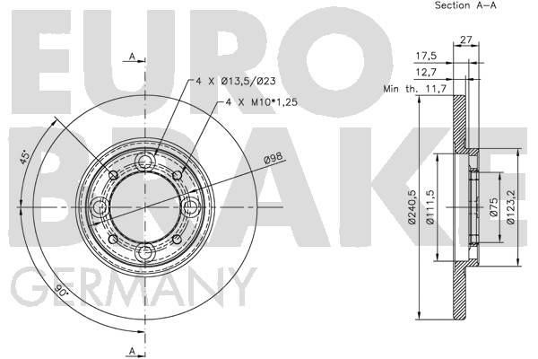 Купити Eurobrake 5815201811 за низькою ціною в Польщі!
