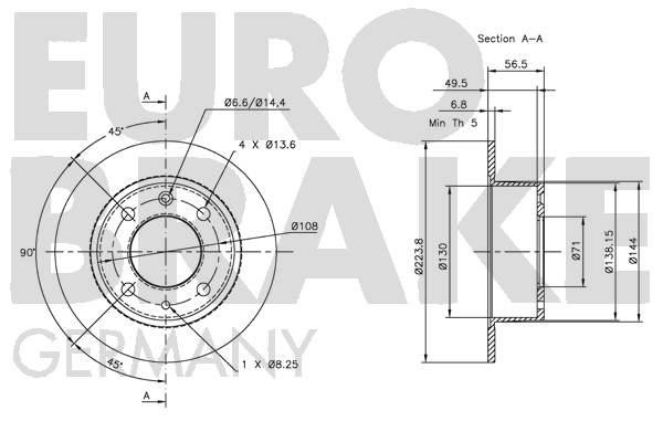 Купить Eurobrake 5815201914 по низкой цене в Польше!