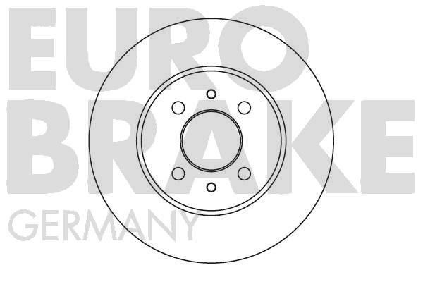 Eurobrake 5815202308 Тормозной диск передний невентилируемый 5815202308: Отличная цена - Купить в Польше на 2407.PL!