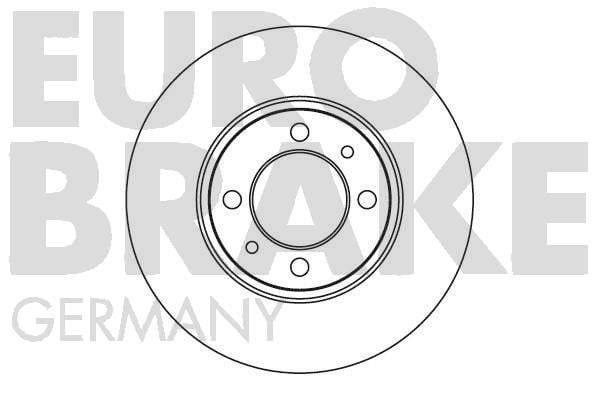 Eurobrake 5815202305 Unventilated front brake disc 5815202305: Buy near me in Poland at 2407.PL - Good price!