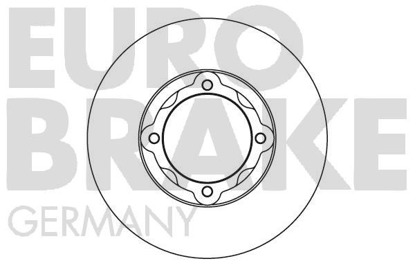 Eurobrake 5815203001 Тормозной диск передний невентилируемый 5815203001: Отличная цена - Купить в Польше на 2407.PL!