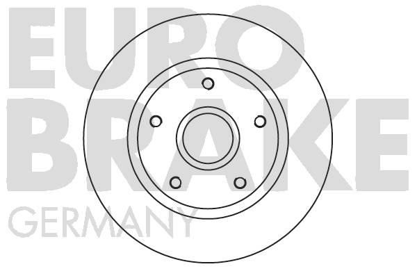 Eurobrake 5815203993 Rear brake disc, non-ventilated 5815203993: Buy near me in Poland at 2407.PL - Good price!