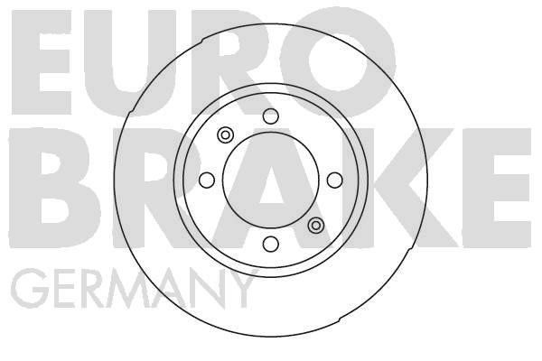 Eurobrake 5815204104 Unventilated front brake disc 5815204104: Buy near me in Poland at 2407.PL - Good price!