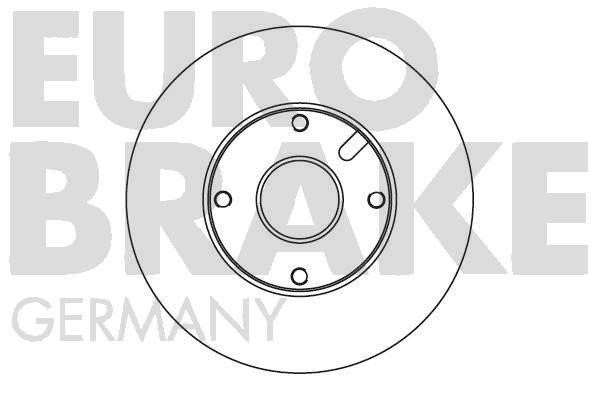 Eurobrake 5815205102 Unventilated front brake disc 5815205102: Buy near me in Poland at 2407.PL - Good price!