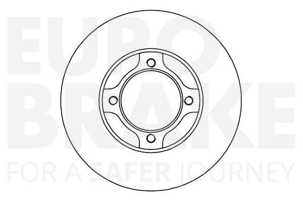 Eurobrake 5815205113 Unventilated front brake disc 5815205113: Buy near me in Poland at 2407.PL - Good price!