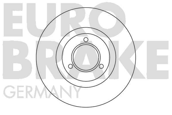 Eurobrake 5815209901 Тормозной диск передний невентилируемый 5815209901: Отличная цена - Купить в Польше на 2407.PL!