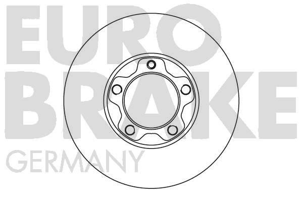 Eurobrake 5815204709 Диск гальмівний передній невентильований 5815204709: Купити у Польщі - Добра ціна на 2407.PL!