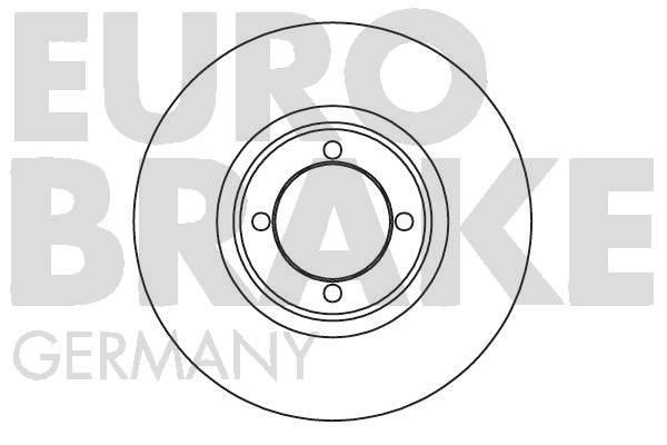 Eurobrake 5815204811 Unventilated front brake disc 5815204811: Buy near me in Poland at 2407.PL - Good price!
