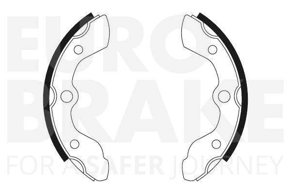 Eurobrake 58492726444 Колодки тормозные стояночного тормоза 58492726444: Отличная цена - Купить в Польше на 2407.PL!