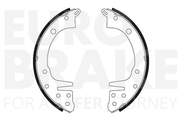 Eurobrake 58492730337 Колодки тормозные стояночного тормоза 58492730337: Отличная цена - Купить в Польше на 2407.PL!