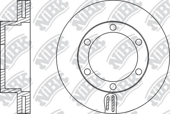 NiBK RN1265 Front brake disc ventilated RN1265: Buy near me in Poland at 2407.PL - Good price!