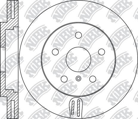 NiBK RN1891 Front brake disc ventilated RN1891: Buy near me in Poland at 2407.PL - Good price!