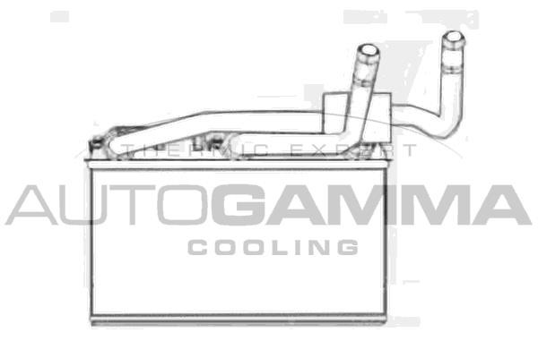 Autogamma 107586 Heat exchanger, interior heating 107586: Buy near me in Poland at 2407.PL - Good price!
