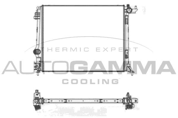 Autogamma 107663 Radiator, engine cooling 107663: Buy near me at 2407.PL in Poland at an Affordable price!