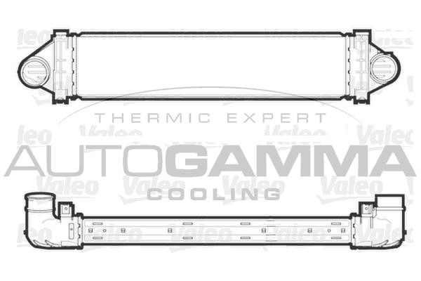 Autogamma 107667 Intercooler, charger 107667: Buy near me in Poland at 2407.PL - Good price!