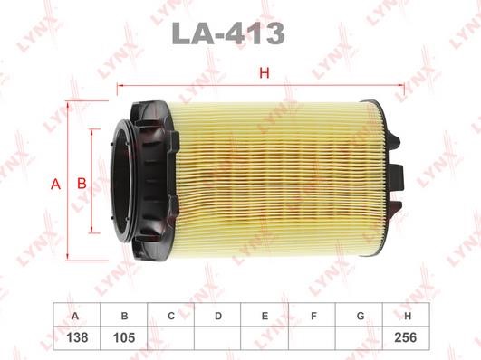 LYNXauto LA-413 Air Filter LA413: Buy near me in Poland at 2407.PL - Good price!