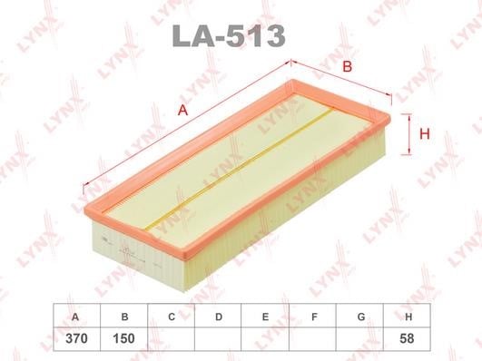 LYNXauto LA-513 Air Filter LA513: Buy near me at 2407.PL in Poland at an Affordable price!