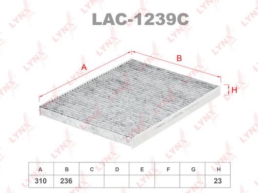 LYNXauto LAC-1239C Filter, interior air LAC1239C: Buy near me in Poland at 2407.PL - Good price!