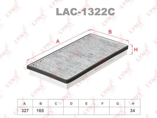 LYNXauto LAC-1322C Activated Carbon Cabin Filter LAC1322C: Buy near me in Poland at 2407.PL - Good price!