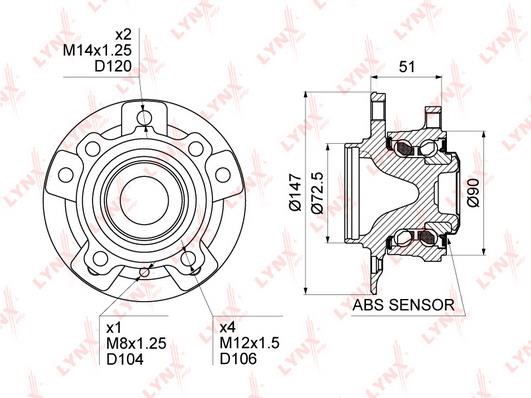 LYNXauto WH1404 Radlager WH1404: Kaufen Sie zu einem guten Preis in Polen bei 2407.PL!