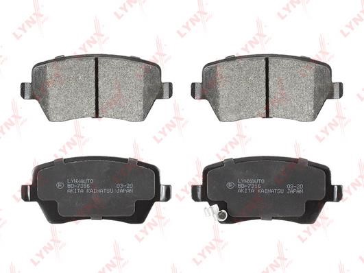 LYNXauto BD-7316 Front disc brake pads, set BD7316: Buy near me in Poland at 2407.PL - Good price!