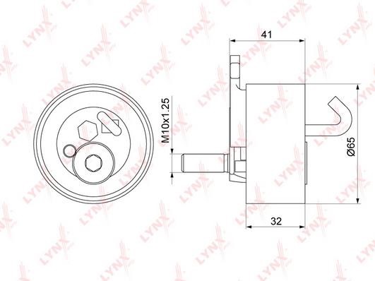 LYNXauto PB1325 Tensioner pulley, timing belt PB1325: Buy near me in Poland at 2407.PL - Good price!