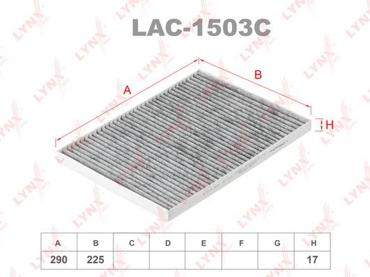 LYNXauto LAC-1503C Aktivkohle-Kabinenfilter LAC1503C: Kaufen Sie zu einem guten Preis in Polen bei 2407.PL!