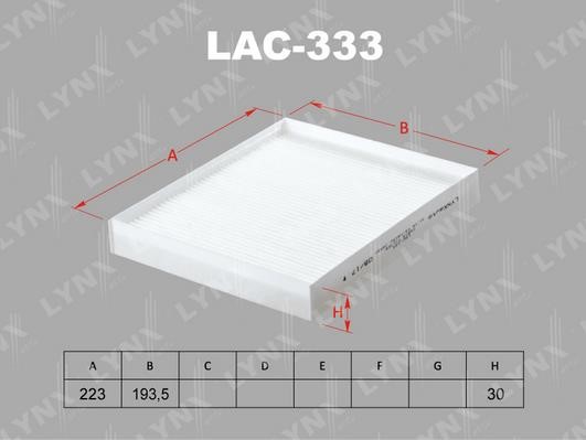 LYNXauto LAC-333 Filter, Innenraumluft LAC333: Kaufen Sie zu einem guten Preis in Polen bei 2407.PL!