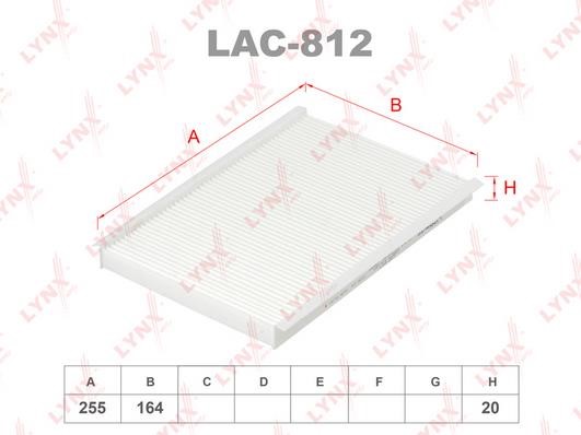 LYNXauto LAC-812 Filter, Innenraumluft LAC812: Kaufen Sie zu einem guten Preis in Polen bei 2407.PL!