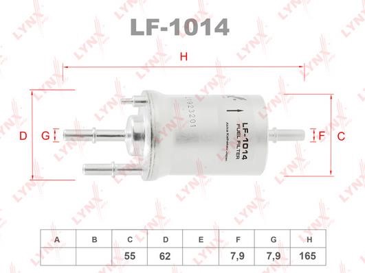 LYNXauto LF-1014 Топливный фильтр LF1014: Отличная цена - Купить в Польше на 2407.PL!