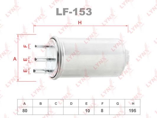 LYNXauto LF-153 Топливный фильтр LF153: Отличная цена - Купить в Польше на 2407.PL!