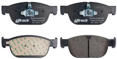 Breck 22317 00 553 00 Brake Pad Set, disc brake 223170055300: Buy near me at 2407.PL in Poland at an Affordable price!