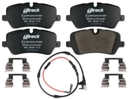 Breck 25720 00 554 00 Brake Pad Set, disc brake 257200055400: Buy near me in Poland at 2407.PL - Good price!