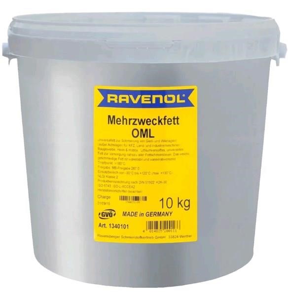 Ravenol 1340101-010-03-000 Смазка многоцелевая RAVENOL MEHRZWECKFETT OML, 10кг 134010101003000: Купить в Польше - Отличная цена на 2407.PL!