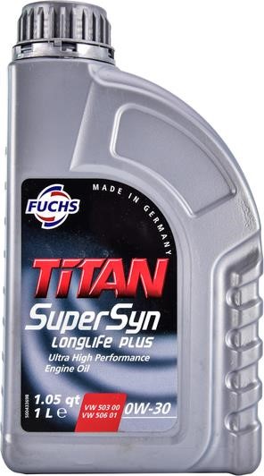Fuchs 600481636 Моторное масло Fuchs Titan Supersyn Longlife Plus 0W-30, 1л 600481636: Отличная цена - Купить в Польше на 2407.PL!