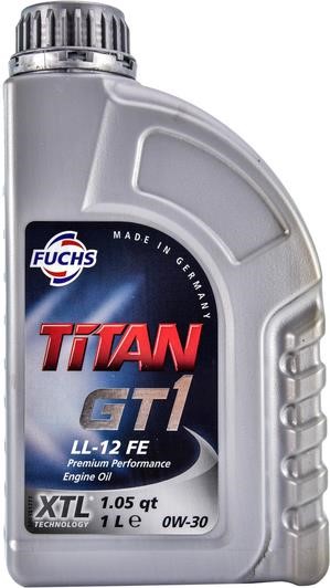 Fuchs 601426476 Olej silnikowy Fuchs Titan Gt1 LL-12 FE 0W-30, 1L 601426476: Dobra cena w Polsce na 2407.PL - Kup Teraz!