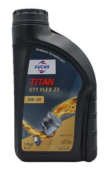 Fuchs 602059123 Engine oil FUCHS TITAN GT1 FLEX 23 5W-30, 1L 602059123: Buy near me in Poland at 2407.PL - Good price!
