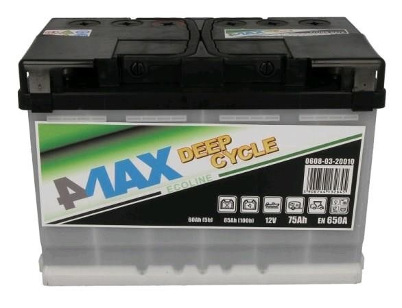 4max 0608-03-2001Q Аккумулятор 4max Ecoline Deep Cycle 12В 75Ач 650А(EN) R+ 0608032001Q: Отличная цена - Купить в Польше на 2407.PL!