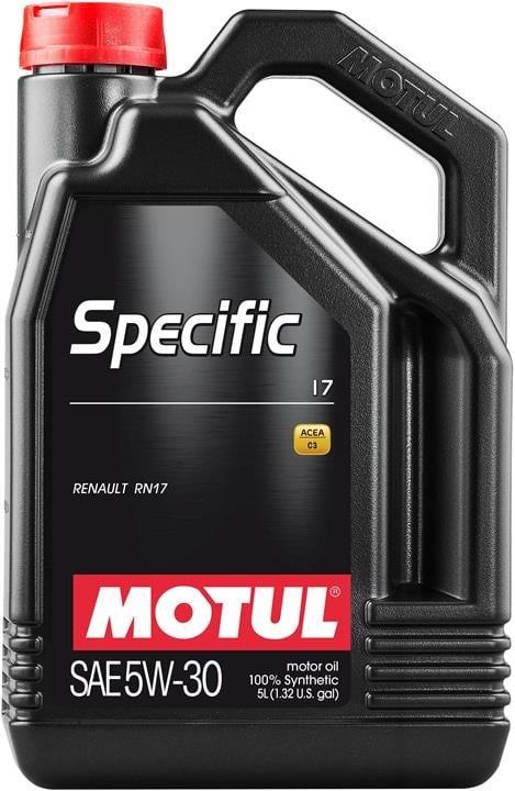 Motul 109841 Моторное масло Motul Specific 17 5W-30, 5л 109841: Отличная цена - Купить в Польше на 2407.PL!