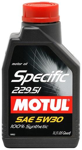 Motul 8426 11 Моторное масло Motul Specific 229.51 5W-30, 1л 842611: Отличная цена - Купить в Польше на 2407.PL!