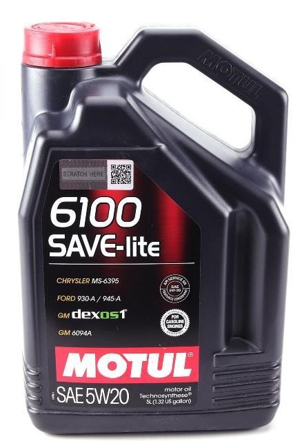 Motul 107968 Engine oil Motul 6100 SAVE-CLEAN 5W-30, 5L 107968: Buy near me at 2407.PL in Poland at an Affordable price!
