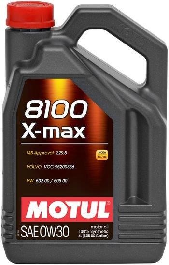 Motul 347207 Моторное масло Motul 8100 X-MAX 0W-30, 4л 347207: Отличная цена - Купить в Польше на 2407.PL!