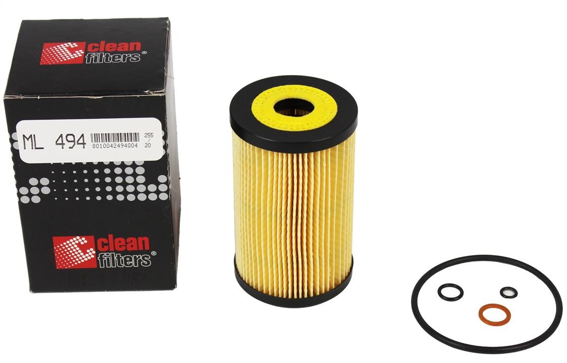 Clean filters ML 494 Oil Filter ML494: Buy near me in Poland at 2407.PL - Good price!