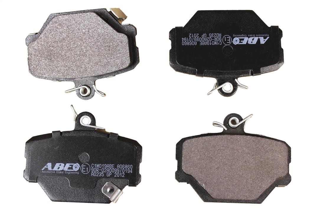 ABE C1M019ABE Front disc brake pads, set C1M019ABE: Buy near me in Poland at 2407.PL - Good price!