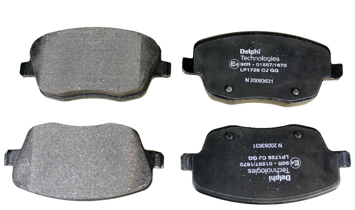 Delphi LP1728 Brake Pad Set, disc brake LP1728: Buy near me in Poland at 2407.PL - Good price!
