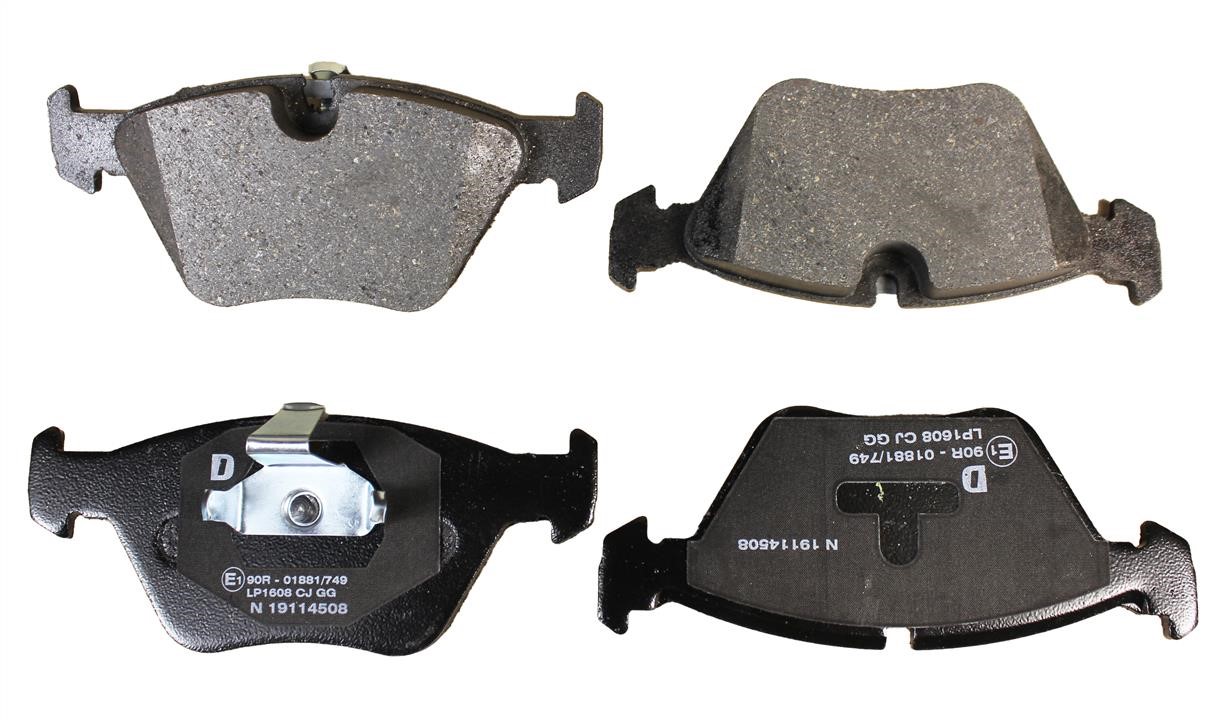Delphi LP1608 Brake Pad Set, disc brake LP1608: Buy near me in Poland at 2407.PL - Good price!