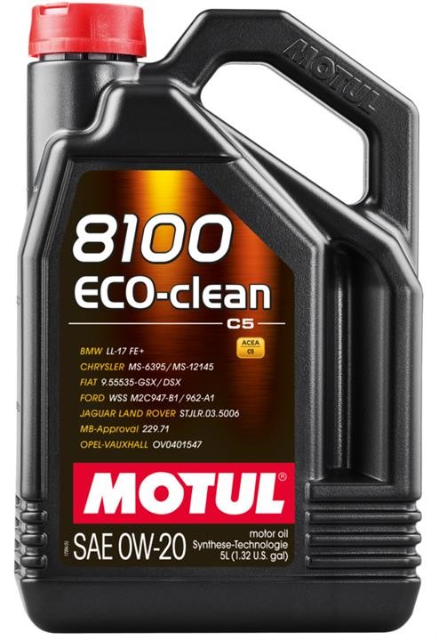 Motul 110554 Engine oil Motul 8100 Eco-Clean 0W-20, 5L 110554: Buy near me in Poland at 2407.PL - Good price!