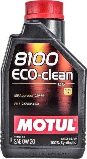 Motul 110724 Engine oil Motul 8100 Eco-Clean 0W-20, 1L 110724: Buy near me in Poland at 2407.PL - Good price!